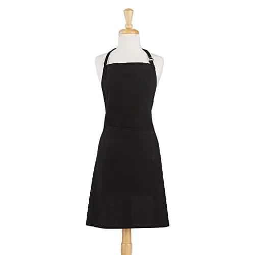DII Chef Apron Black | Unisex Cotton Kitchen Essential (28x32 inches) thumbnail 1