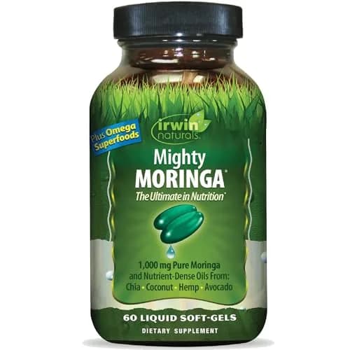 Irwin Naturals Mighty Moringa Superfood Nutrition Supplement 60 Count | Whole-Food Nutrition Support thumbnail 1