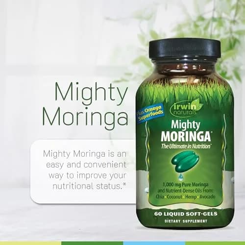 Irwin Naturals Mighty Moringa Superfood Nutrition Supplement 60 Count | Whole-Food Nutrition Support thumbnail 5