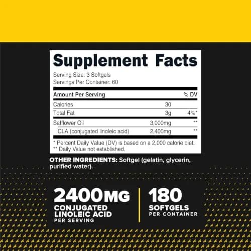 Primaforce CLA 2400mg 180 Softgels | Max CLA for Men & Women, Non-Stimulant thumbnail 2