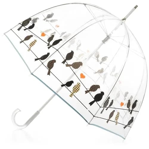 totes Signature Clear Bubble Umbrella 130cm (51") | Windproof Auto Open Stick Umbrella for Travel & Events thumbnail 1