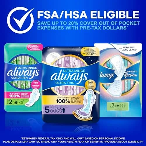 Always Ultra Thin Feminine Pads with Wings Size 2 | Leak-Free, Unscented, 8-Hour Protection thumbnail 9
