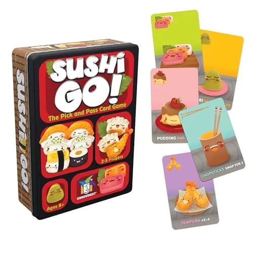 Gamewright Sushi Go! Card Game, 108 Cards | Educational Game for Kids Ages 3+ thumbnail 1