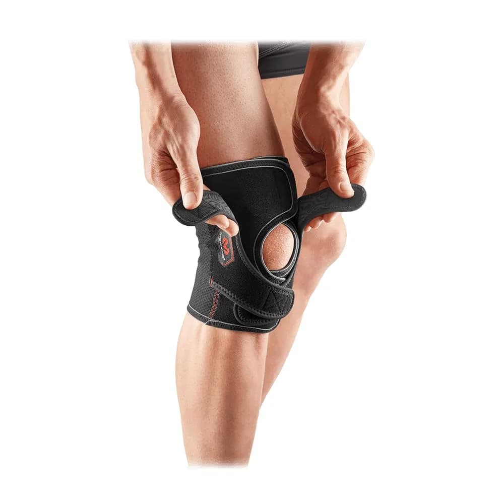 McDavid Knee Support Wrap Small Black | Orthopedic Brace for Knee Pain Relief — Large