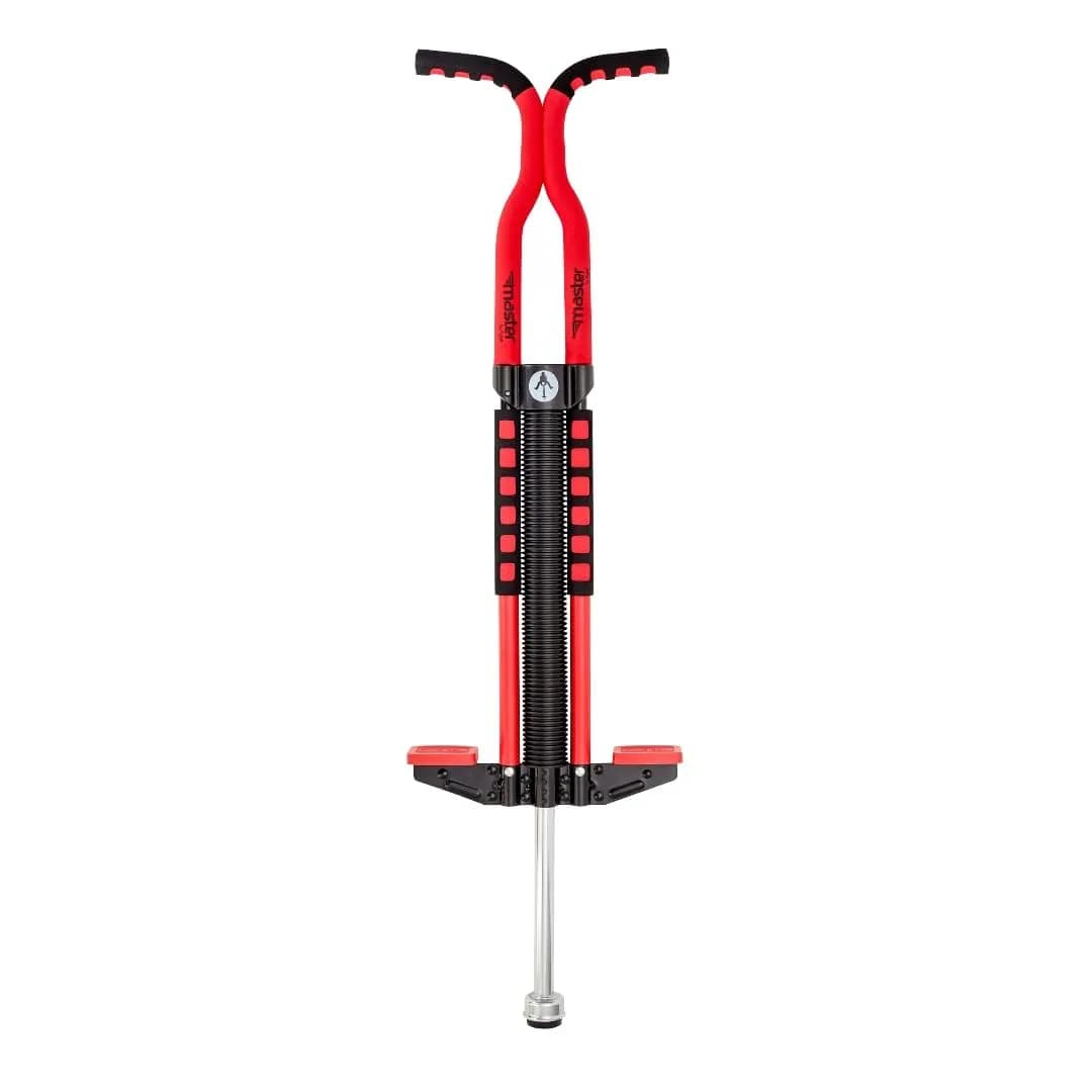 Flybar Master Pogo Stick for Kids Ages 9+, 80–160 lbs | ASTM-Tested for Active Play — Red/Black