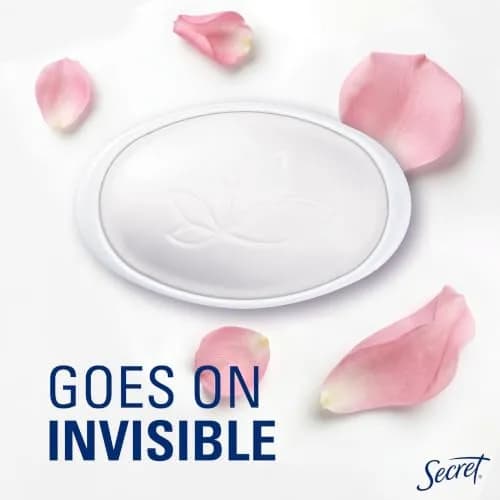 Secret Invisible Solid Antiperspirant Deodorant for Women, Rose Scent, 2.6 oz thumbnail 4
