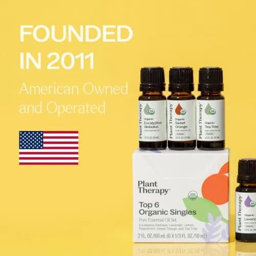 Plant Therapy Top 6 USDA Organic Essential Oil Set for Diffusion & Topical | 6x10mL, Pure & Certified thumbnail 7