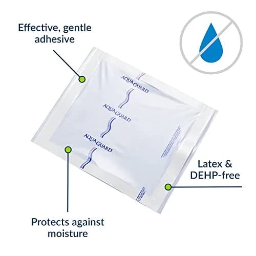 TIDI AquaGuard Wound Cover for Showering 10 in x 12 in | Waterproof, Hypoallergenic, Single-Use Sheets thumbnail 7