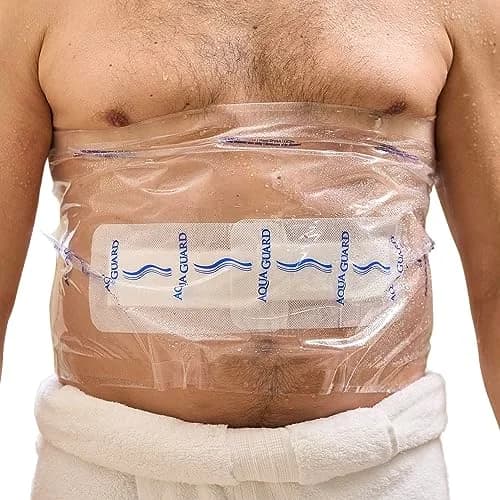 TIDI AquaGuard Wound Cover for Showering 12 in x 24 in (Pack of 7) | Waterproof Shower Sheets for Large Wounds thumbnail 1