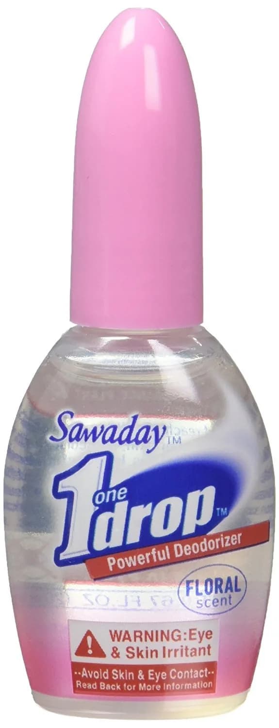 Sawaday OneDrop Powerful Deodorizer 0.67 fl oz | Mint Scent Toilet Drops for Odor Control — Floral Scent
