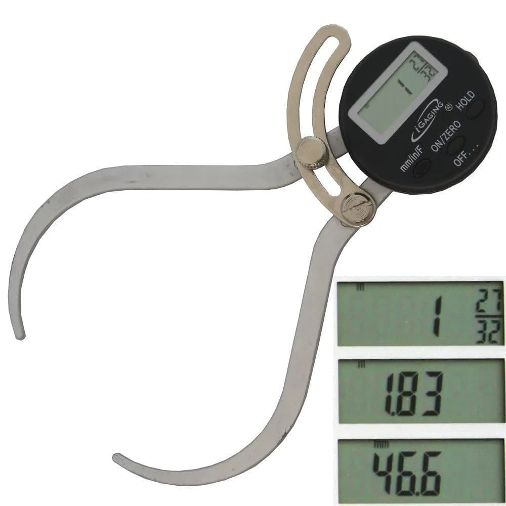 iGaging Inside Digital Caliper 0-8 Inch (200mm) | Precision Measurement Tool with LCD Display — 35-OD6