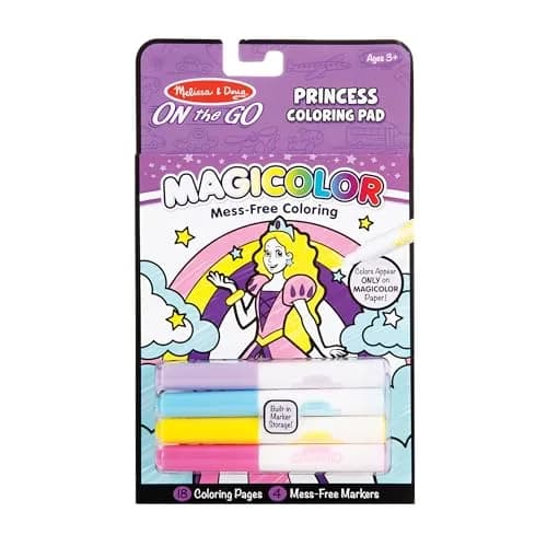Melissa & Doug On The Go Magicolor Coloring Pad - Princess (18 Pages, 25cm x 15cm) thumbnail 1
