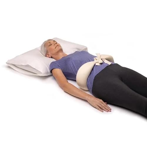 OPTP The Original McKenzie Night Roll Lumbar Support Pillow L/XL (42" / 10.16cm) | Supports Spine for Side & Back Sleepers thumbnail 5
