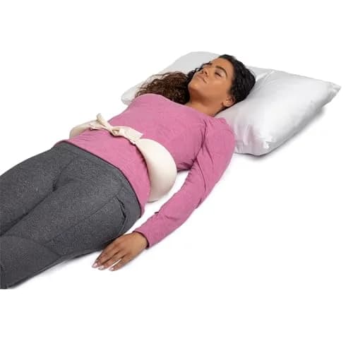 OPTP The Original McKenzie Night Roll Lumbar Support Pillow L/XL (42" / 10.16cm) | Supports Spine for Side & Back Sleepers thumbnail 7