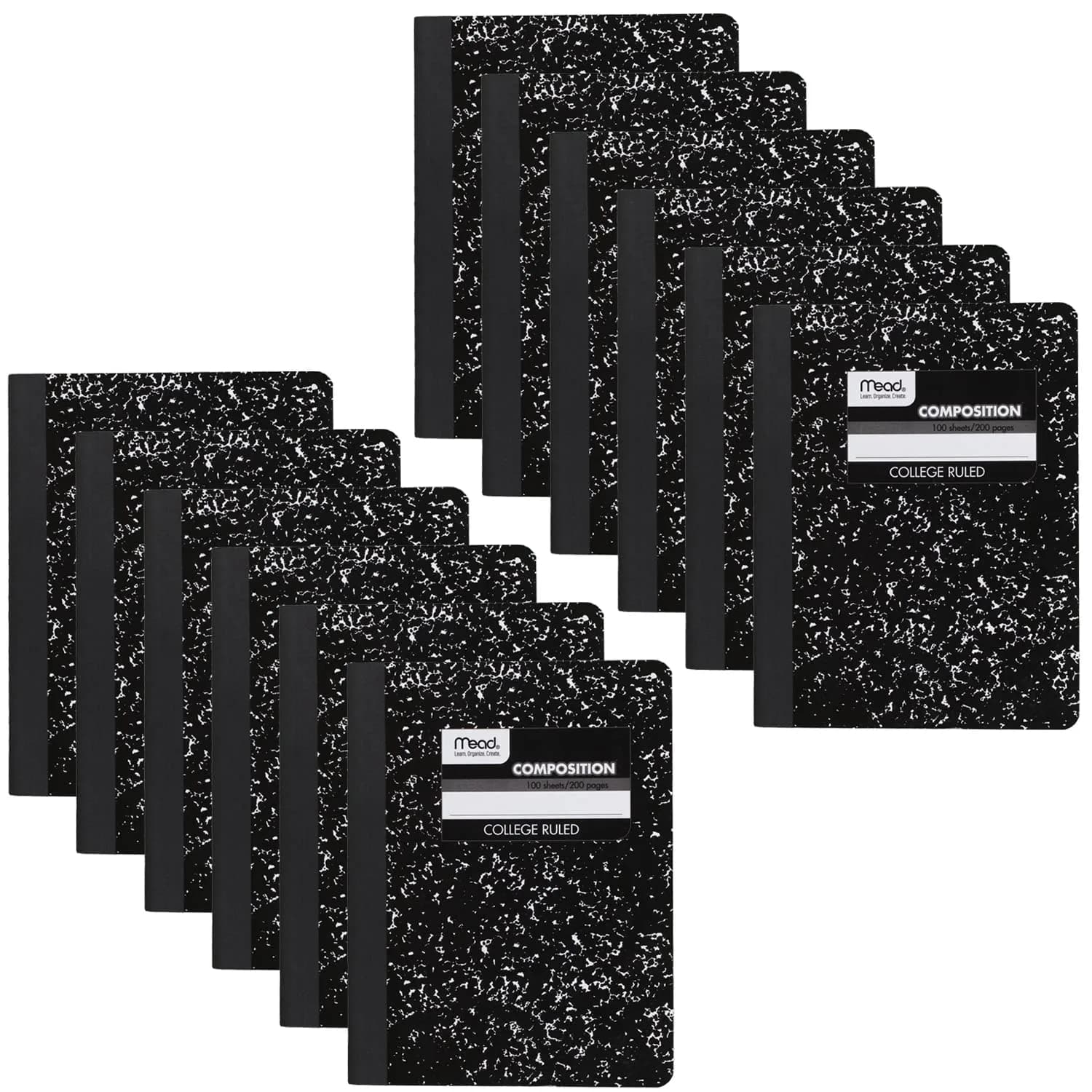 Mead Composition Notebook 12 Pack College Ruled 7.5" x 9.75" | Classic Journaling & Note-Taking - main product image