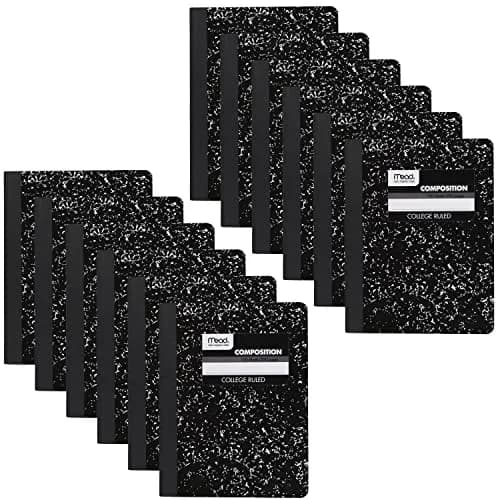 Mead Composition Notebook 12 Pack College Ruled 7.5" x 9.75" | Classic Journaling & Note-Taking thumbnail 1