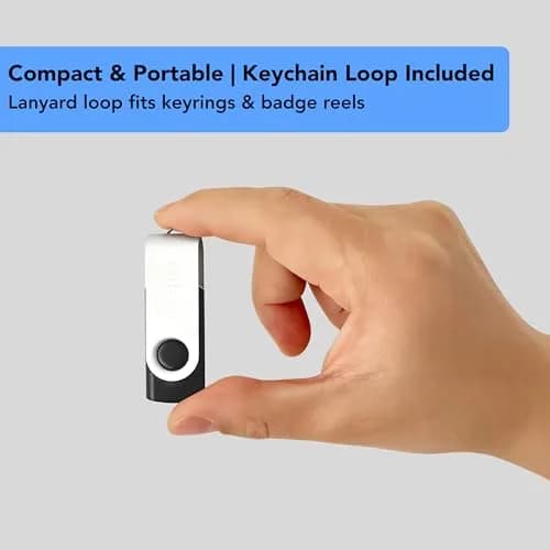 Enfain 16GB USB 2.0 Flash Drive 10 Pack | Swivel Thumb Drives with Labels for Office & Events thumbnail 5