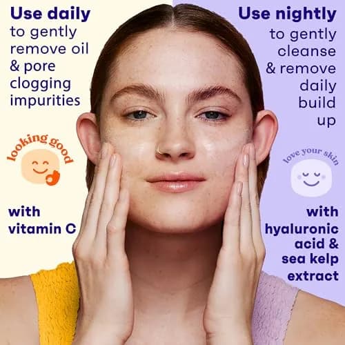 Clean & Clear Oil-Free Facial Cleanser 2-Pack | 473ml (16 Fl Oz) Morning Burst & Night Relaxing thumbnail 4