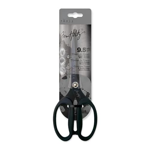Tonic Studios Scissors All Purpose 9.5 Inch Titanium Snips | Micro Serrated, Non Stick Craft Tool thumbnail 1