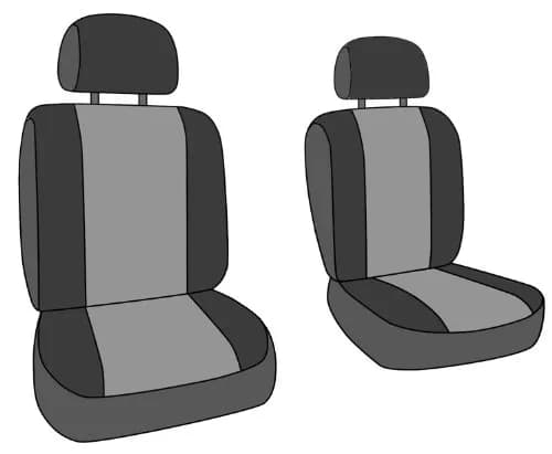 CalTrend Front Buckets Seats NeoSupreme Seat Covers for 2004-2006 Toyota Camry Black Insert and Trim | Custom Fit, UV & Water Protected thumbnail 2