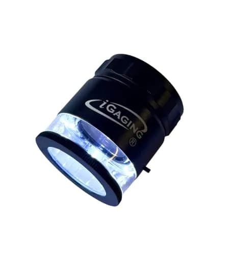 iGaging Magnifier Comparator 10X with 36-LED Lighted Loupe, 7 LED Brightness, Adjustable Focus, Long-Lasting Glass Lens thumbnail 1