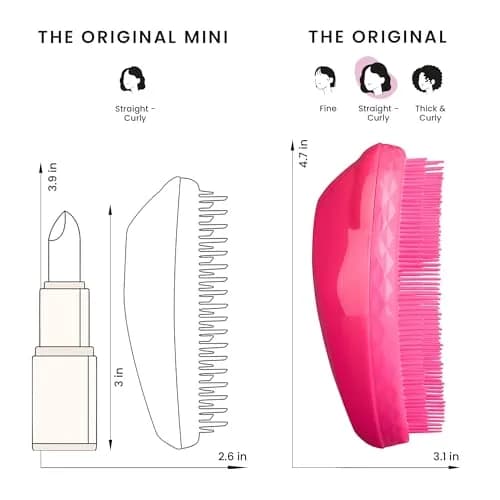 Tangle Teezer Original Detangler Brush Pink Fizz | Detangles Wet or Dry Hair for All Types thumbnail 7