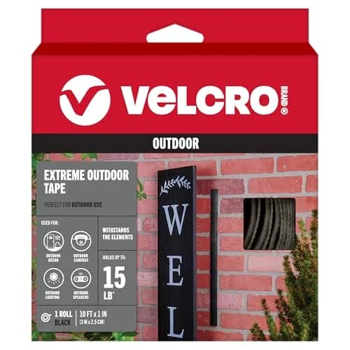 VELCRO Brand Extreme Outdoor Tape, Black | Heavy Duty Weather-Resistant 10ft Roll thumbnail 1