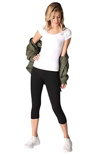 NIKIBIKI Women Seamless Cap Sleeve Scoop Neck Fitted Top | Made in USA, One Size (White) thumbnail 2