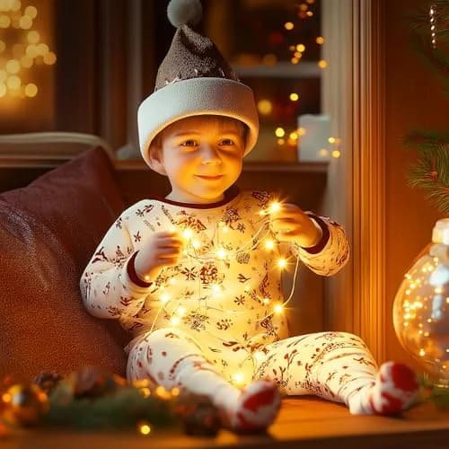 Minetom Warm White LED String Lights 33ft (10m) | 100 LEDs, IP44 Waterproof, Flexible Copper Wire thumbnail 7