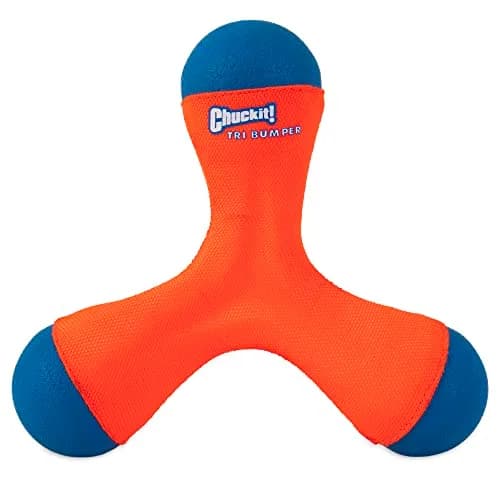 Chuckit! Tri-Bumper Fetch & Tug Dog Toy Medium | Floats & Tumbles for Exciting Fetch thumbnail 1