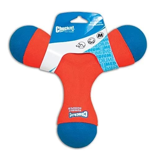 Chuckit! Tri-Bumper Fetch & Tug Dog Toy Medium | Floats & Tumbles for Exciting Fetch thumbnail 3