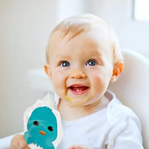 SQUOOSHI Reusable Baby Food Pouches 6 Pack | Eco-Friendly, BPA-Free, Travel-Ready thumbnail 3