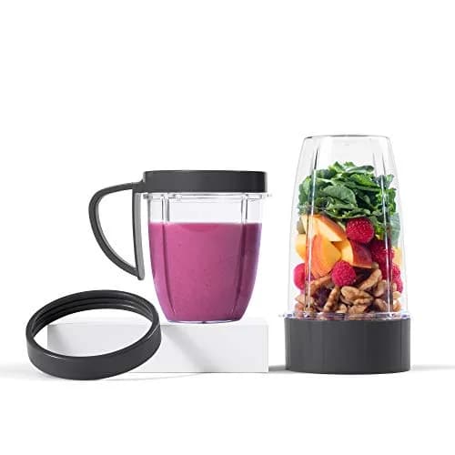 NutriBullet 24 oz. Cup & Blade Replacement Set | Stainless Steel Extractor Blade, BPA-Free Plastic Cups thumbnail 1