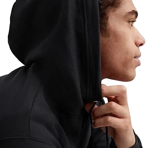 Hanes Men's Eco-Smart Full-Zip Hoodie Black Small | Classic Comfort for Indian Winters thumbnail 3