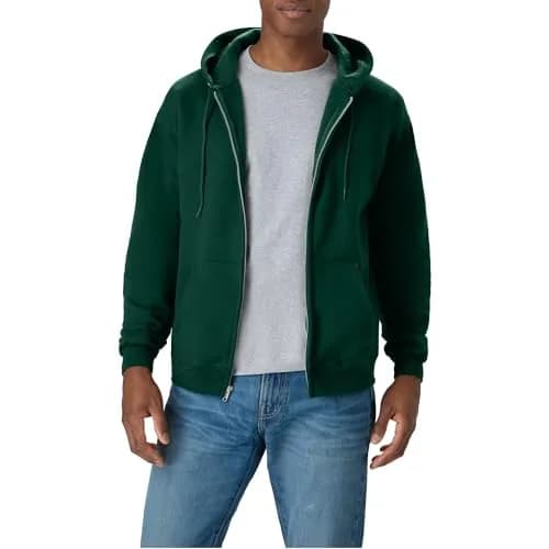 Hanes Full-zip Eco-smart Hoodie XX-Large Deep Forest | Dependable Comfort & Versatility thumbnail 1