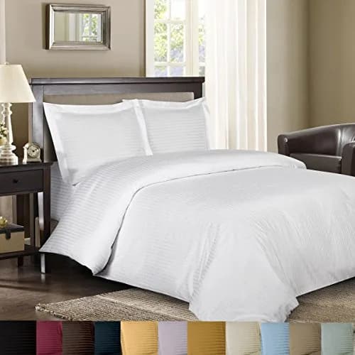 Royal Hotel 300 Thread Count Cotton Sateen Sheets Set, Full, Chocolate | Hotel-Style Cotton Bedding for India thumbnail 2