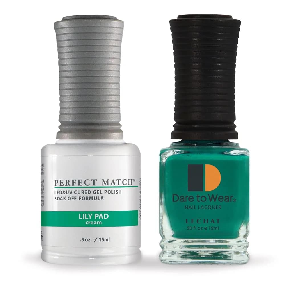 LECHAT Perfect Match Gel Polish Lily Pad 2-pack 0.50 oz | Long-lasting, easy application, natural nails