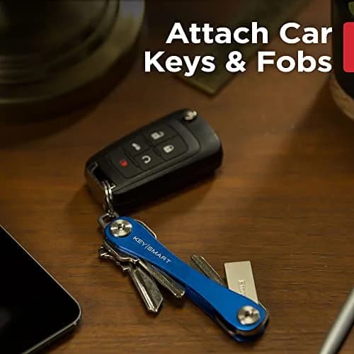 KEY SMART KeySmart Original Key Holder - Compact Minimalist Organizer for 8 Keys, Blue thumbnail 5