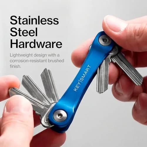 KeySmart Original Key Holder Blue for 14 Keys | Compact Clutter-Free EDC Keychain Organizer thumbnail 6