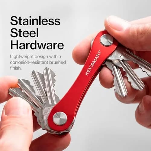 KeySmart Original Key Holder Red for 14 Keys | Compact Clutter-Free Keychain Organizer thumbnail 6