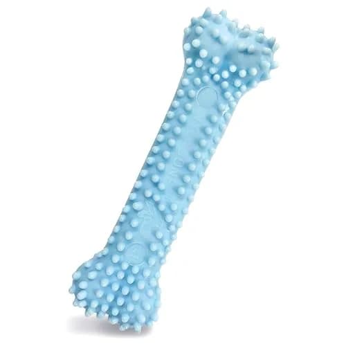 Nylabone Puppy Chew Blue Textured Teething Dog Bone X-Small | Soothes Gums & Cleans Teeth thumbnail 8