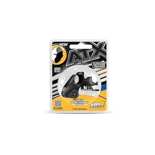 HeadBlade LE ATX Men's Head Shaving Razor - Black - Rigid Body with Multiblade Design and Non Slip Rubber Ring for Easy Reach, Close Shave thumbnail 2
