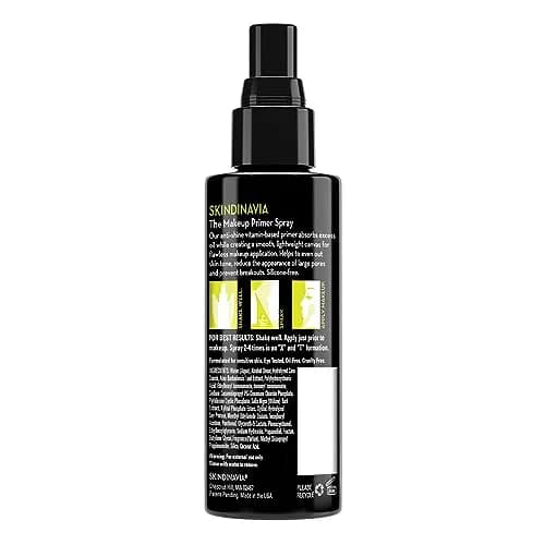 Skindinavia Makeup Primer Spray Oil Control 4 Fl Oz | Mattifying, Oil-Free, Long-Lasting thumbnail 5
