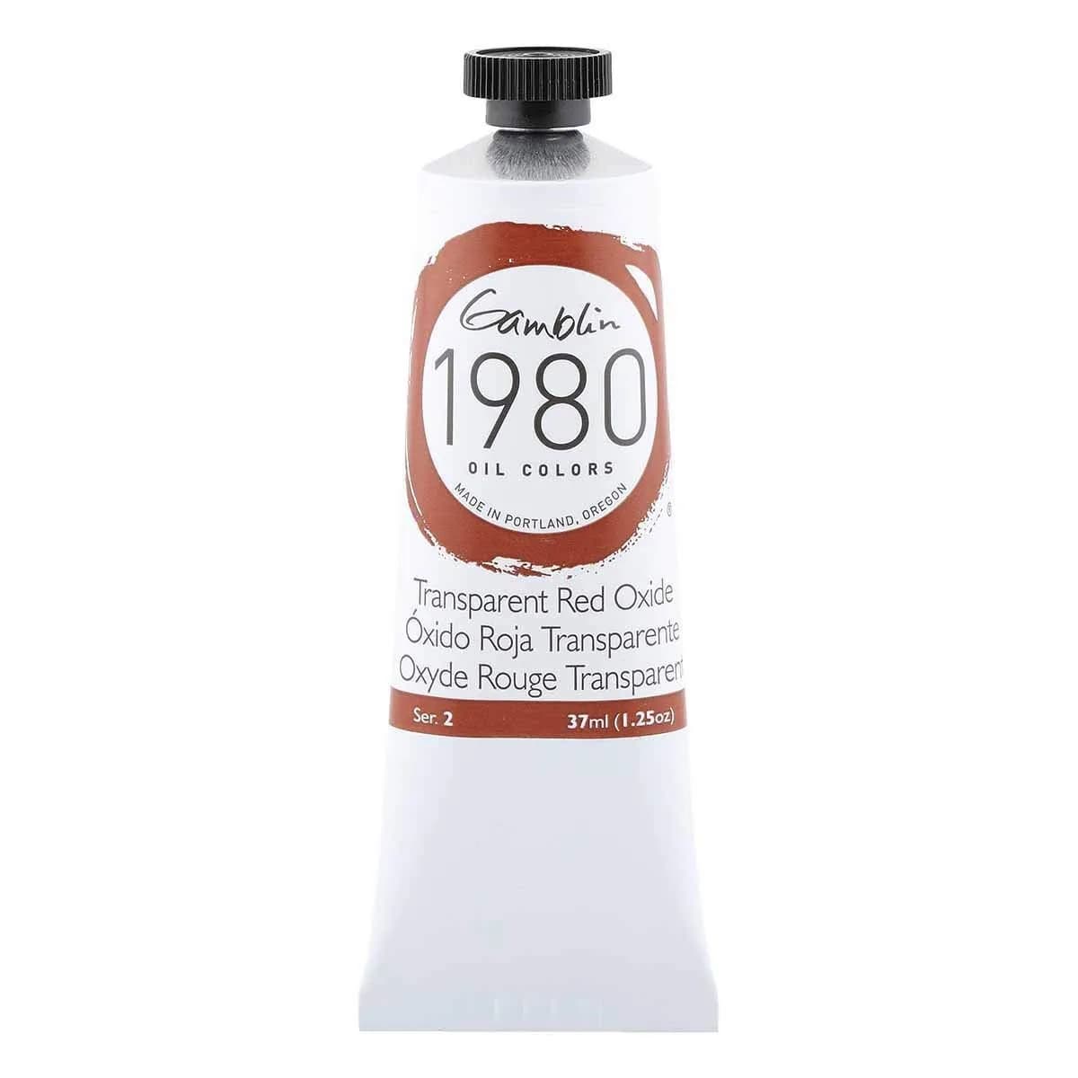 Gamblin Oil Trans Red Oxide 37Ml | True Color Student Grade Oil Paint - main product image