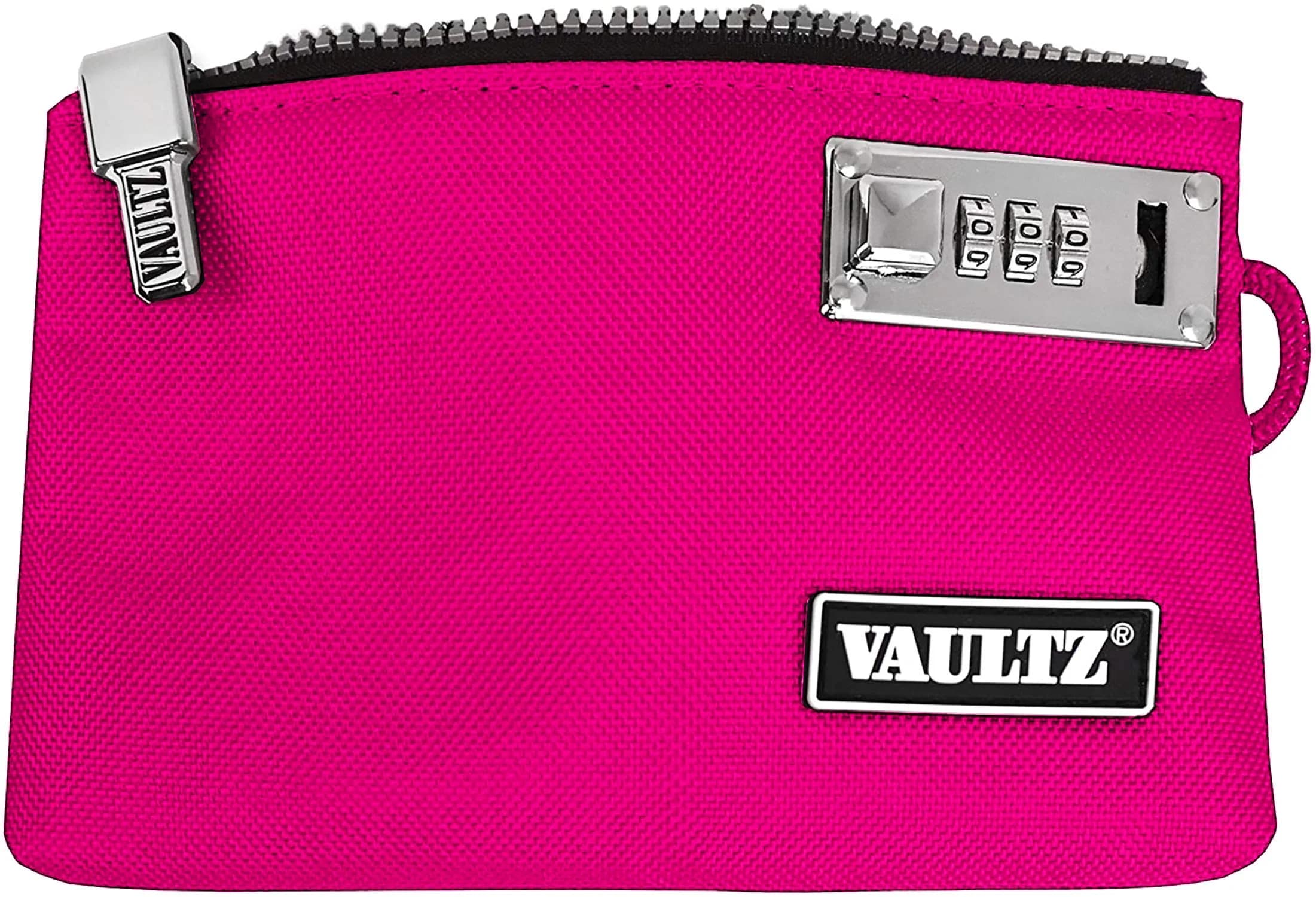 Vaultz Pink 5x8 Inch Locking Accessories Pouch with Patented Lock thumbnail 2