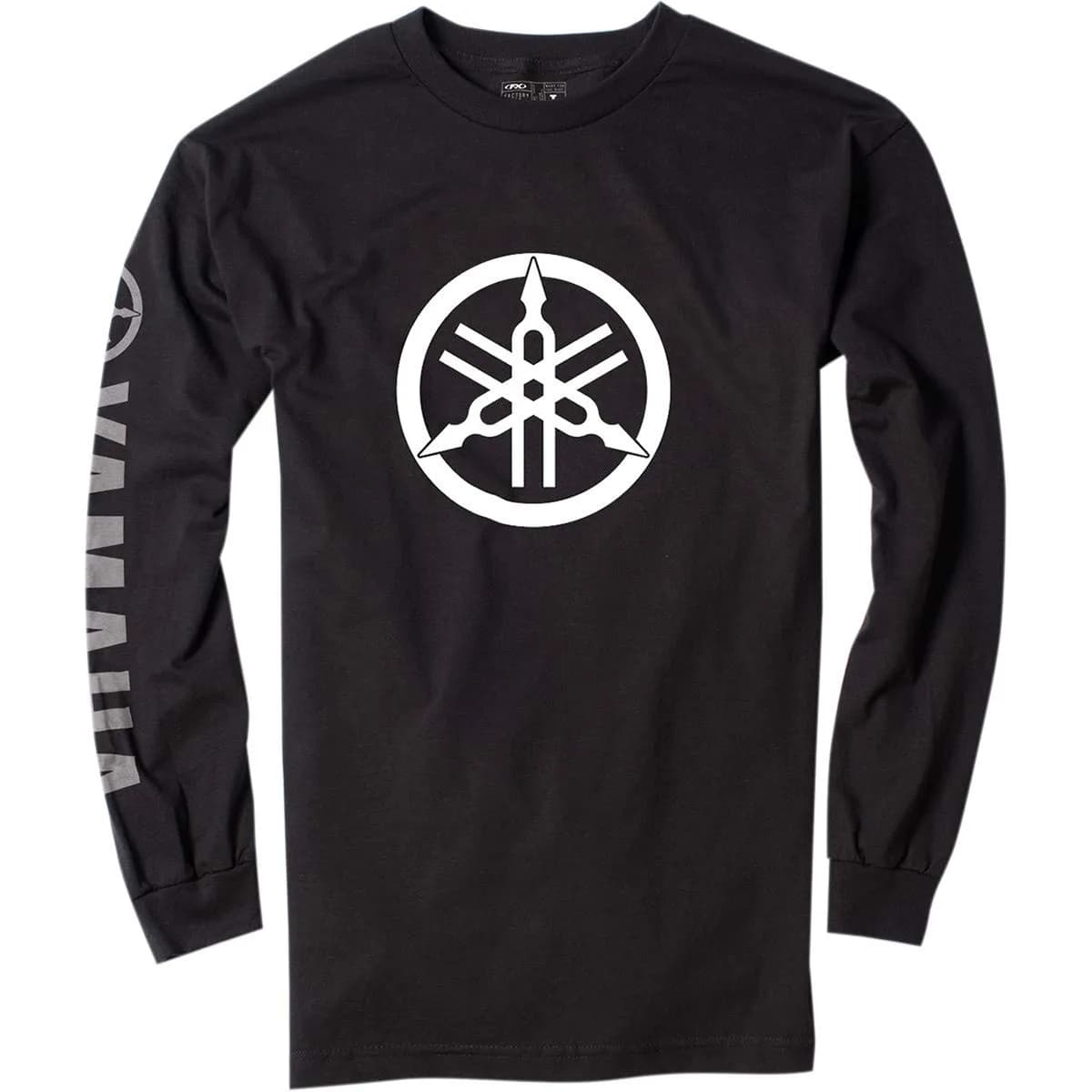Factory Effex Yamaha Long Sleeve T-Shirt Black Large | Screen Printed Cotton
