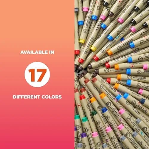 SAKURA Pigma Micron Fineliner Pens, Black, 0.45 mm | Precise, Waterproof & Archival thumbnail 6