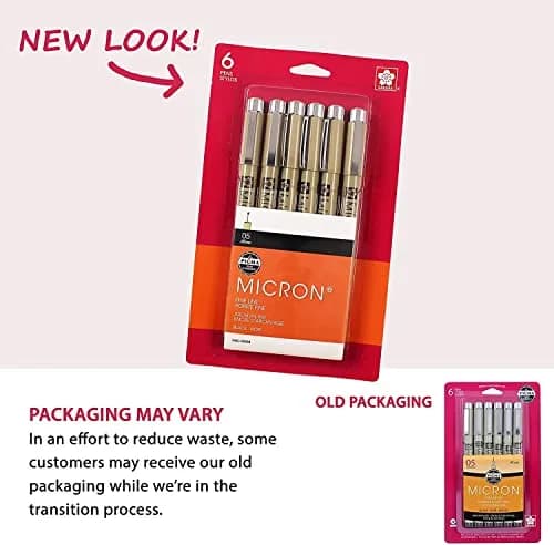 SAKURA Pigma Micron Fineliner Pens, Black, 0.45 mm | Precise, Waterproof & Archival thumbnail 9