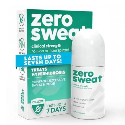 ZeroSweat Clinical Strength Antiperspirant Deodorant for Hyperhidrosis 35.5ml (1.2 Fl Oz) | Stops Excessive Armpit Sweat thumbnail 1
