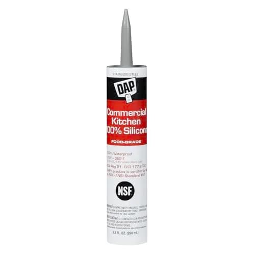DAP Commercial Kitchen Silicone Sealant 9.8 Oz | Food Zone Approved, Waterproof & Flexible thumbnail 1